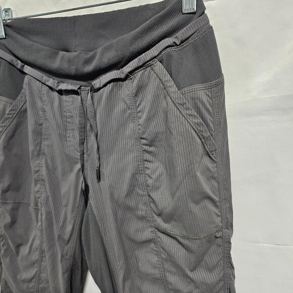 Lululemon Athletica Women Crop Pants Size 8 Gray Drawstring Waist - Picture 12 of 14